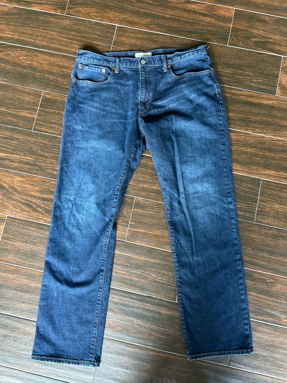 GAP Men's Dark Wash Straight Leg Jeans 36x32